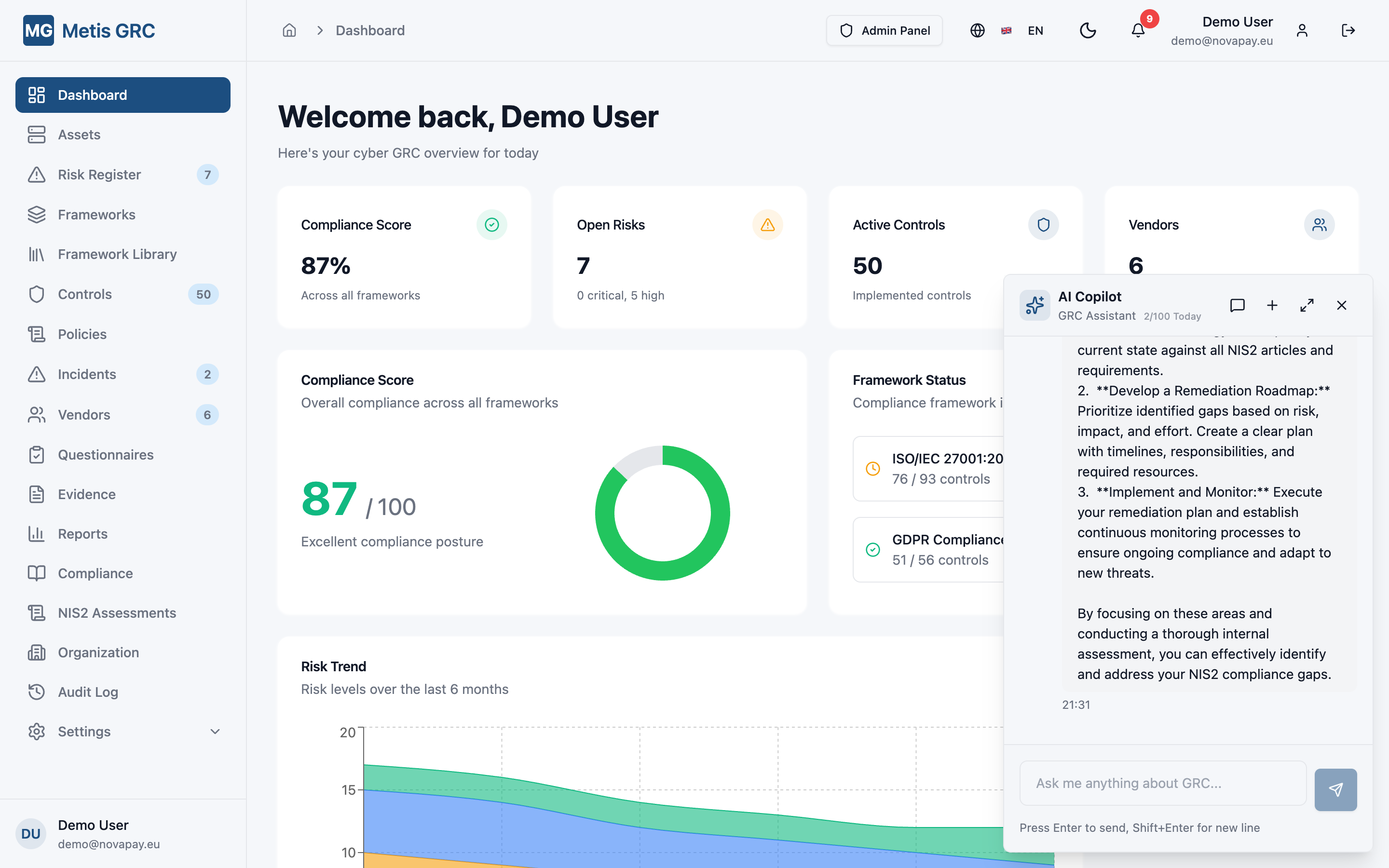 AI Copilot conversation