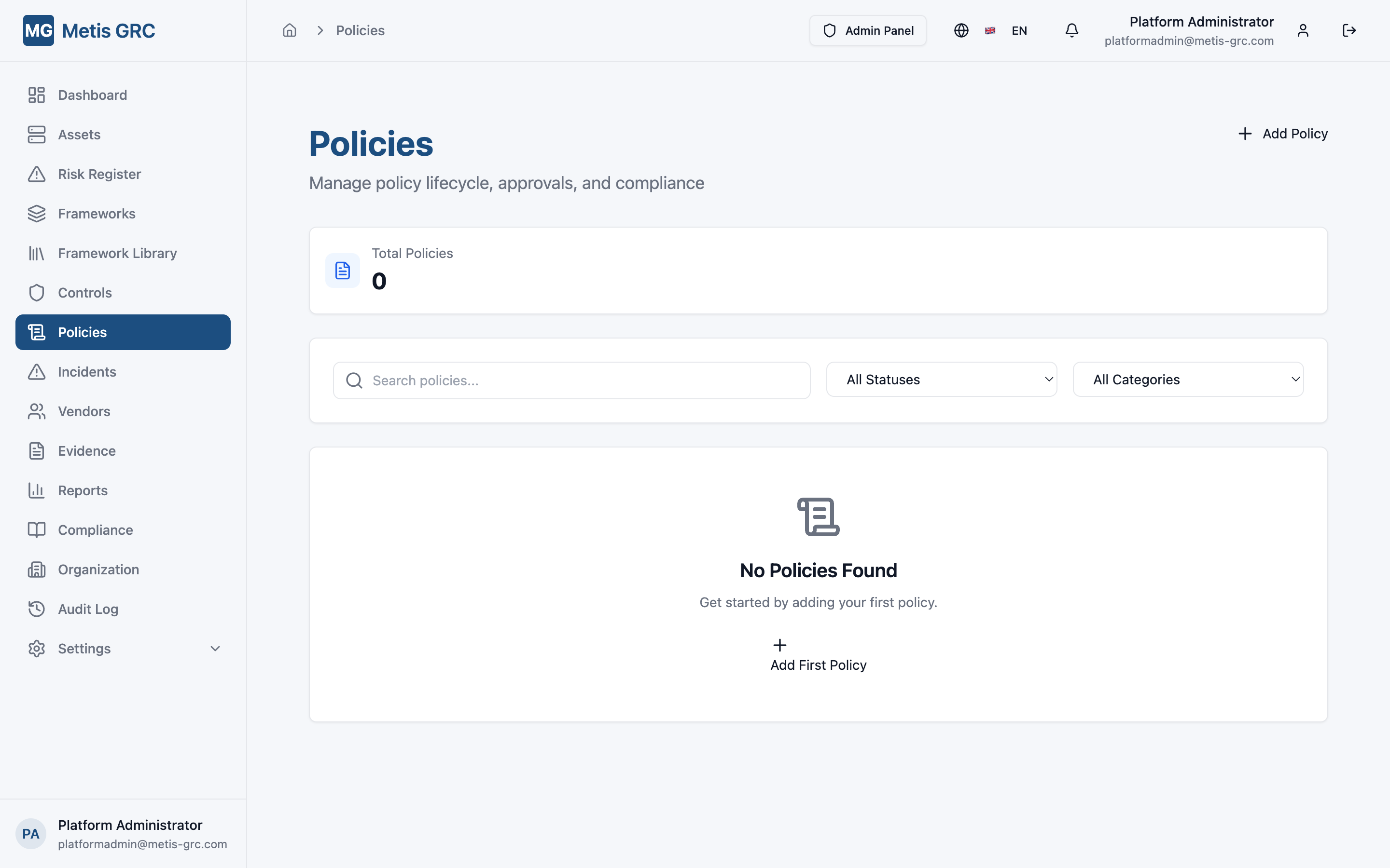 Screenshot — Questionnaires