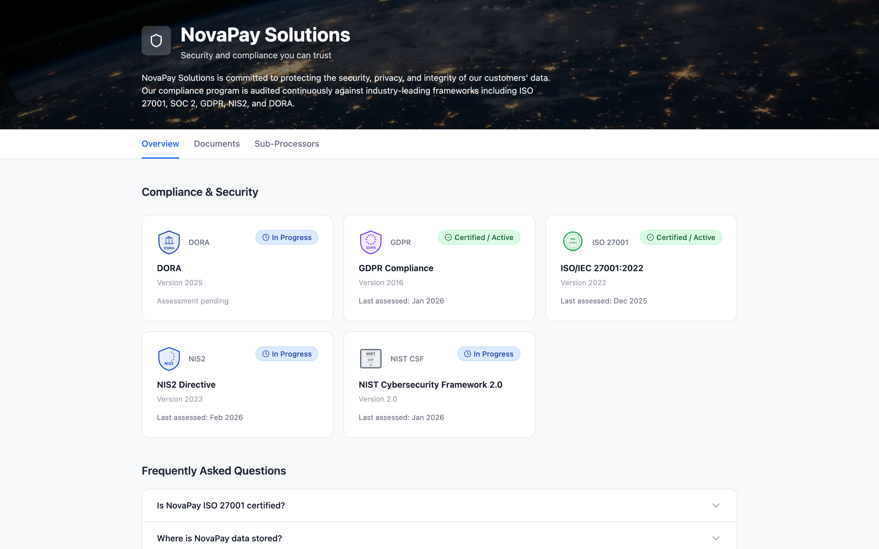 Screenshot — Trust Portal